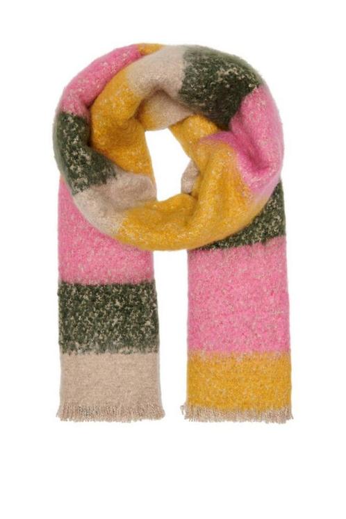 ONLY sjaal roze/geel/grijs (Sjaals, Mooi & Gezond), Sieraden, Tassen en Uiterlijk, Uiterlijk | Lichaamsverzorging, Nieuw, Verzenden