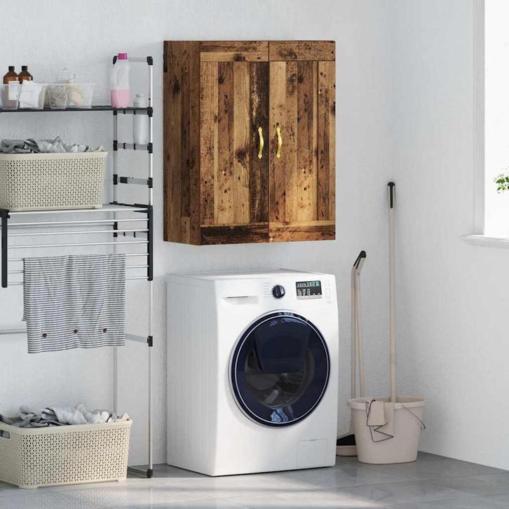 vidaXL Wandkast Oud Hout 69,5 x 34 x 90 cm Bewerkt hout, Huis en Inrichting, Kasten | Buffetkasten, Nieuw, Minder dan 50 cm, Overige houtsoorten