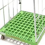 Gebruikte 2-Heks rolcontainer insteekhekken + 2 nylon, Ophalen of Verzenden, Gebruikt