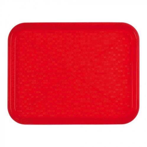 Dienblad poly - rood - 45,5x35,5cm, Zakelijke goederen, Horeca | Keukenapparatuur, Nieuw in verpakking, Verzenden