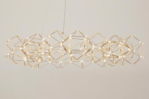 Rietveld Hanglampen - Goud - Metaal, Huis en Inrichting, Lampen | Hanglampen, Verzenden