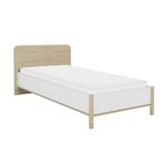 MATIS - Twijfelaar bed - tienerbed - 120x200 cm - eiken wit, Ophalen of Verzenden