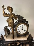 Pendule Rococo stijl Brons, Messing, Marmer - 1850-1900 - De, Antiek en Kunst