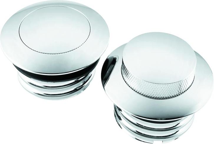 Bikers Choice 82 Up W/Dual Cap Chrome Pop Up Billet Gas Cap, Auto-onderdelen, Brandstofsystemen, Ophalen of Verzenden