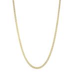 Gouden lengtecollier gourmet 54 cm 14 karaat, Verzenden, Zo goed als nieuw, Goud, Goud