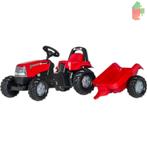Rolly Toys Rollykid Case Cvx - Traptractor Met Aanhanger, Kinderen en Baby's, Speelgoed | Buiten | Voertuigen en Loopfietsen, Ophalen of Verzenden