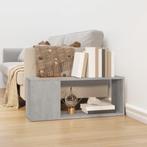 vidaXL Tv-meubel 80x24x32 cm bewerkt hout betongrijs, Huis en Inrichting, Verzenden, Nieuw, 50 tot 100 cm, Minder dan 25 cm