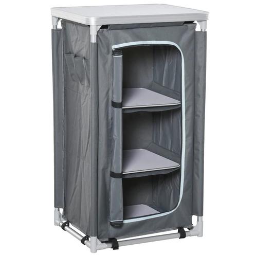 TRUUSK Campingkast Opvouwbare Keukenbox Draagbaar Met Werkbl, Huis en Inrichting, Kasten | Boekenkasten, Nieuw, Verzenden