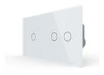 Livolo Touch LED Dimmer – Wit | 1+2 | Drievoudig, Ophalen of Verzenden, Nieuw, Schakelaar
