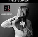 Rowenta Stijltang - Stijlborstel - 2 in 1 - Zwart - Easyliss, Verzenden, Zo goed als nieuw