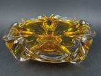 Sculptural Bowl Made of Amber Glass Sommerso -