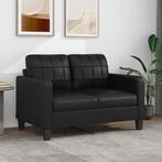 vidaXL Tweezitsbank 120 cm kunstleer zwart, Verzenden, Leer, Minder dan 150 cm, Nieuw