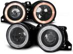 Koplampen BMW E30 88-93 Zwart Angel Eyes, Ophalen of Verzenden, Nieuw