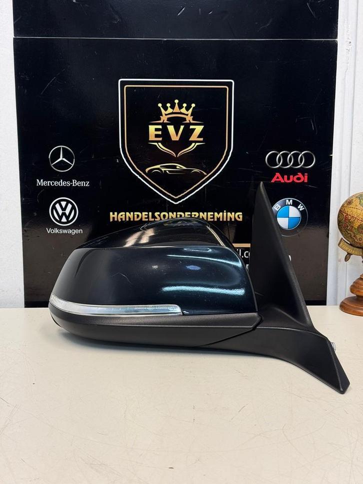 BMW 1-serie buitenspiegel rechts bj.2014 art.021185 zwarts, Auto-onderdelen, Spiegels, Gebruikt, BMW