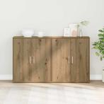 vidaXL Highboard 2 pcs artisanaal eikenkleurig 60 x 31 x 70, Huis en Inrichting, Kasten | Buffetkasten, Verzenden, Nieuw, Overige houtsoorten