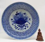 Schotel - Porselein - Monumentaal wit en blauw, Antiek en Kunst