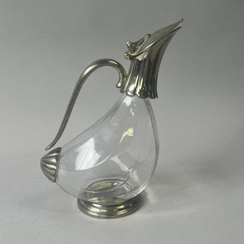 Karaf - Duck Decanter Silverplated and glass - ca. 1930 -, Antiek en Kunst, Kunst | Designobjecten