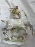 Hutschenreuther - Beeldje - Lady on a rearing horse -, Antiek en Kunst, Antiek | Glas en Kristal