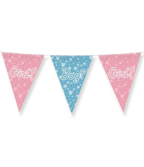Gender Reveal Slinger Boy Or Girl 10m, Hobby en Vrije tijd, Feestartikelen, Nieuw, Verzenden