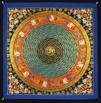 OM mantra Mandala | Handgeschilderde Mantra Mandala -, Nieuw