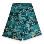 Afrikaanse stof - Turquoise - Polycotton, Hobby en Vrije tijd, Stoffen en Lappen, Ophalen of Verzenden, Nieuw