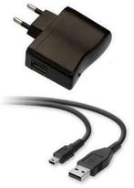 USB adapter AC lader + Mini USB kabel, Computers en Software, Verzenden, Nieuw