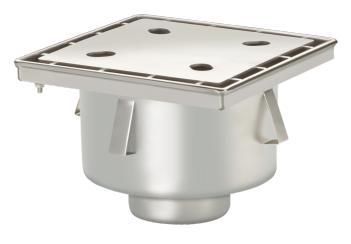 Afvoerput | Industrieel | RVS | 250 x 250 mm HorecaTraders, Zakelijke goederen, Horeca | Meubilair en Inrichting, Verzenden