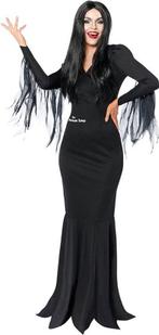 Amscan - Morticia Kostuum - Addams Family (maat M) - Wednesd, Ophalen of Verzenden, Nieuw