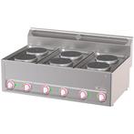 Elektrisch kookfornuis 6 platen, -top- | Diamond | WR-E6PT-1, Verzenden