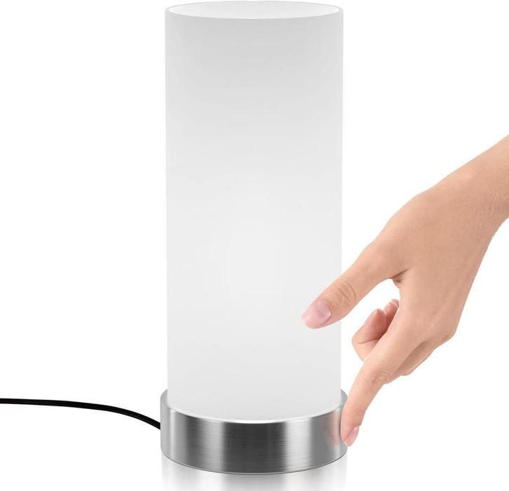 Tafellamp - Bureaulamp - Tafellamp slaapkamer - Wit - Jago, Huis en Inrichting, Lampen | Tafellampen, Zo goed als nieuw, Verzenden