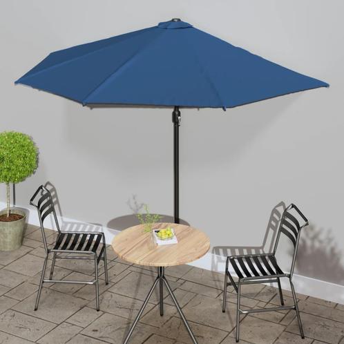 vidaXL Balkonparasol half met aluminium paal 300x155x223 cm, Tuin en Terras, Parasols, Nieuw, 3 tot 4 meter, Verzenden