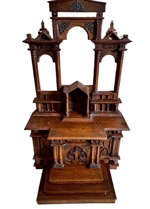 Antiek Altaar - Hout - 1920-1930 - Tabernakel altaar - 67 cm, Antiek en Kunst, Antiek | Boeken en Bijbels