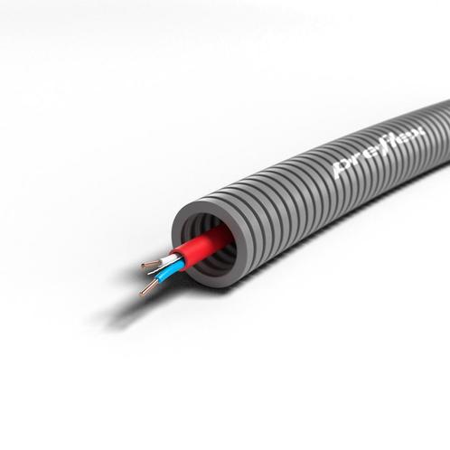Preflex flexbuis brandmeldkabel 4 x 0,8mm2 16mm – 100 meter, Doe-het-zelf en Verbouw, Elektra en Kabels, Ophalen of Verzenden