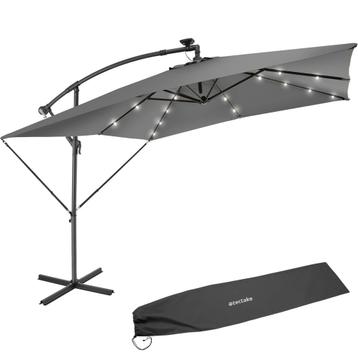 Parasol Sunna LED-zonneenergie met zwengel 2,5 x 2,5 m - lic beschikbaar voor biedingen