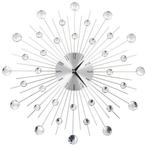 Wandklok 50cm Zilver - Retourdeal - Moderne Look - 57% Ko..., Huis en Inrichting, Woonaccessoires | Klokken, Ophalen of Verzenden