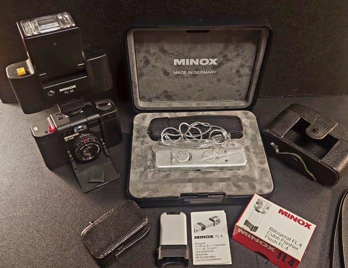 Minox LX mit 3.5/15mm + original case + FL 4 / 35MB mit, Audio, Tv en Foto, Fotocamera's Analoog