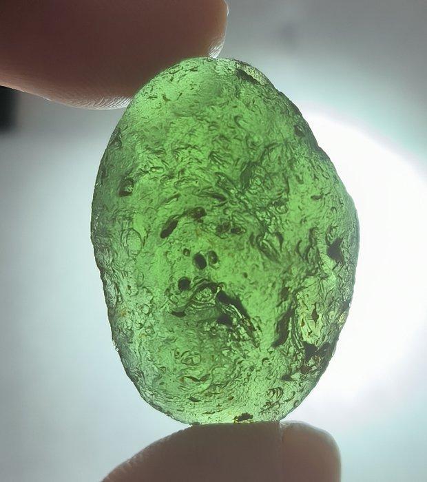 Moldaviet - uit Radomilice, Zuid-Bohemen - Hoogte: 35 mm -, Verzamelen, Mineralen en Fossielen