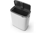 Brabantia Bo Touch Bin Prullenbak - 60 liter - White, Verzenden, Zo goed als nieuw