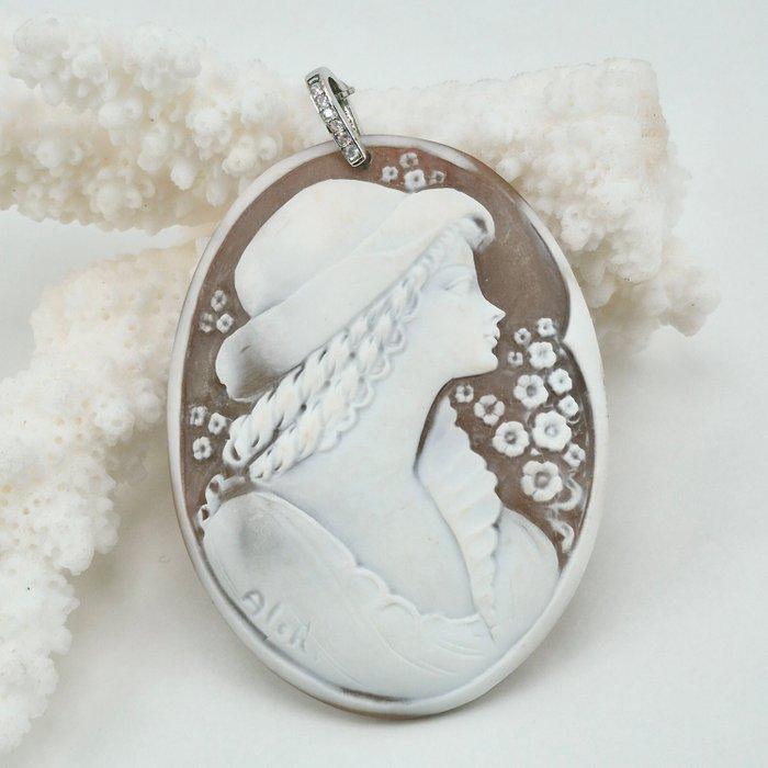 Zilver - Cameo - Cameo antiek gravure, Sieraden, Tassen en Uiterlijk, Antieke sieraden