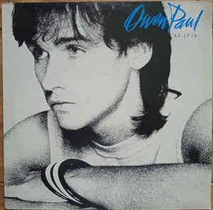 LP gebruikt - Owen Paul - As It Is ..., Cd's en Dvd's, Vinyl | Rock, Zo goed als nieuw, Verzenden