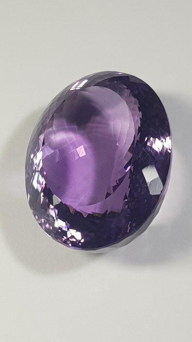 1 pcs Paars Amethist - 87.24 ct - Antwerp Laboratory for, Sieraden, Tassen en Uiterlijk, Edelstenen