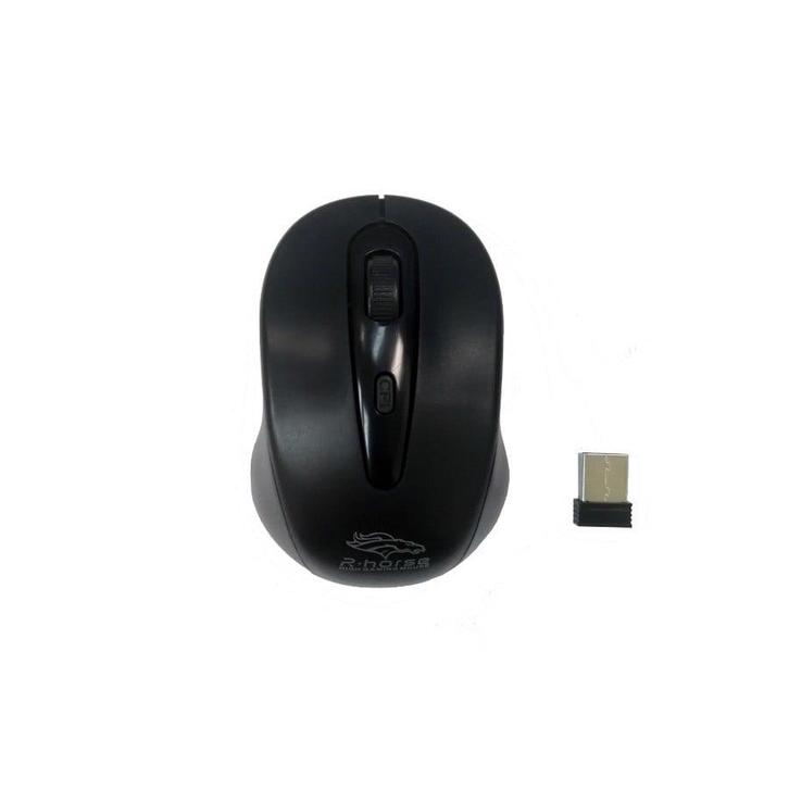 RF-2804B R-horse Wireless Mouse | 2.4 Ghz draadloos | Zwart, Computers en Software, Muizen, Nieuw, Ophalen of Verzenden