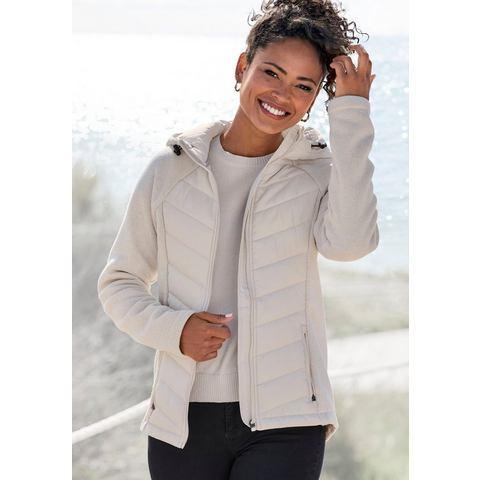 Vivance Gewatteerde jas met tricot-fleece-mouwen, Kleding | Dames, Jassen | Zomer, Nieuw, Verzenden