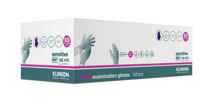 Klinion Nitrile Sensitive handschoenen - paars - Extra Small, Diversen, Verpleegmiddelen, Nieuw, Verzenden