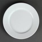 Restaurant wit bord met brede rand 20 cm (stuks 12), Zakelijke goederen, Horeca | Overige, Verzenden