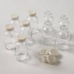 Medicijnflesjes gedopt (6x3cm.) 20ml - tray +/- 110 stuks, Ophalen of Verzenden, Nieuw