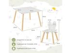 Coast kindertafel met 2 stoelen 3. Kinderstoel met massief, Verzenden, Nieuw