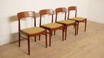 4 x eetkamerstoel | Henning Kjaernulf | Teak | Opnieuw, Huis en Inrichting, Stoelen, Ophalen of Verzenden, Nieuw