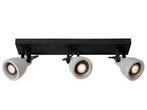 Veiling - Lucide dimbare plafondspot CONCRI-LED 3x5W zwart, Huis en Inrichting, Nieuw