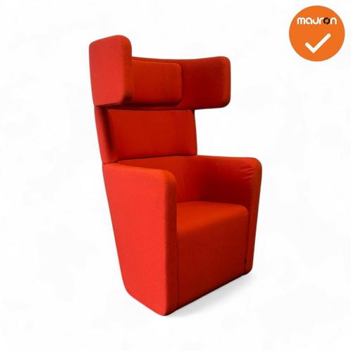 Bene Parcs Wing Chair - Fauteuil - Refurbished - Rood ges..., Zakelijke goederen, Kantoor en Winkelinrichting | Kantoormeubilair en Inrichting